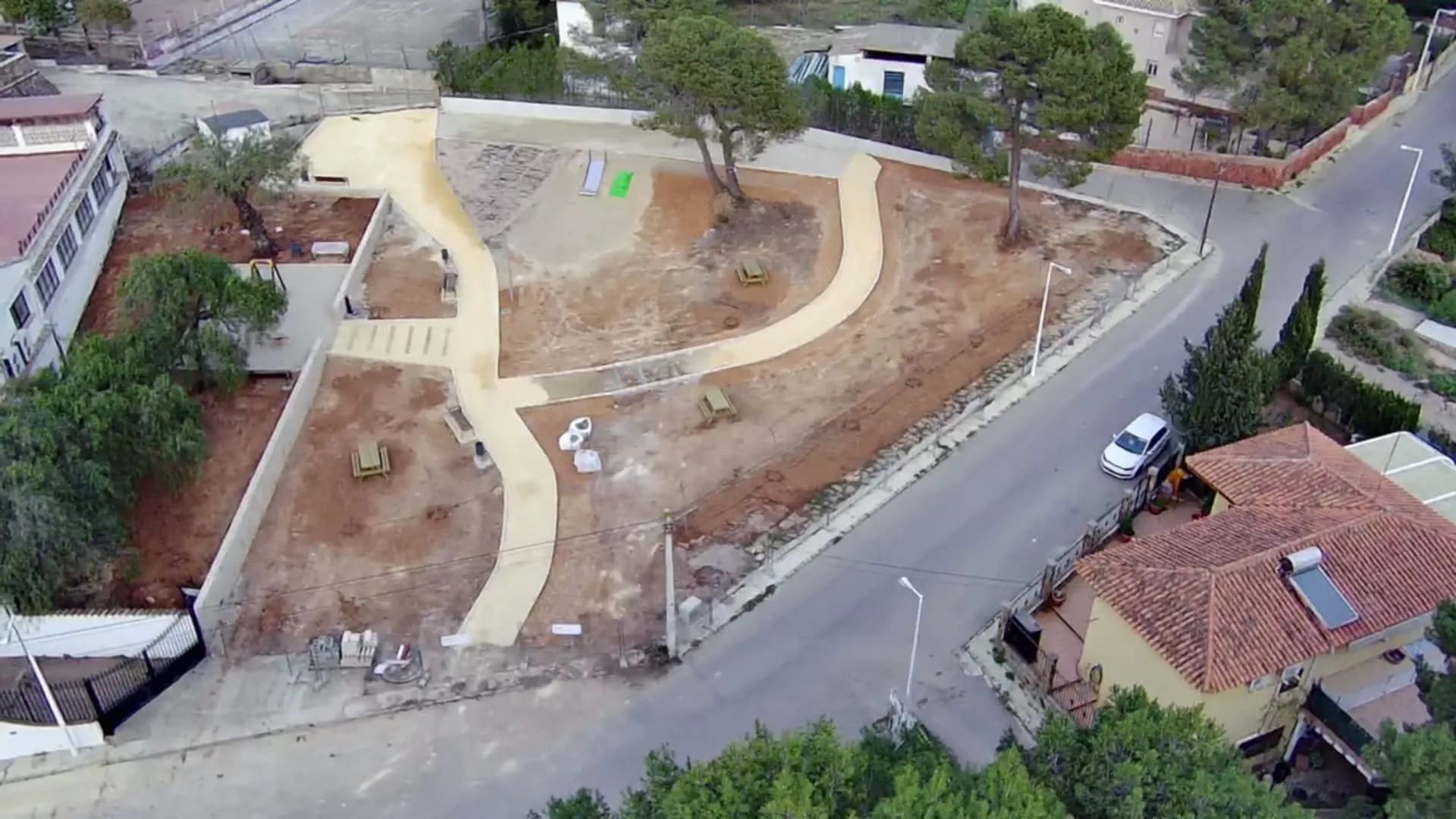 Continuan a buen ritmo las obras del nuevo parque de Monte Horquera en Vilamarxant