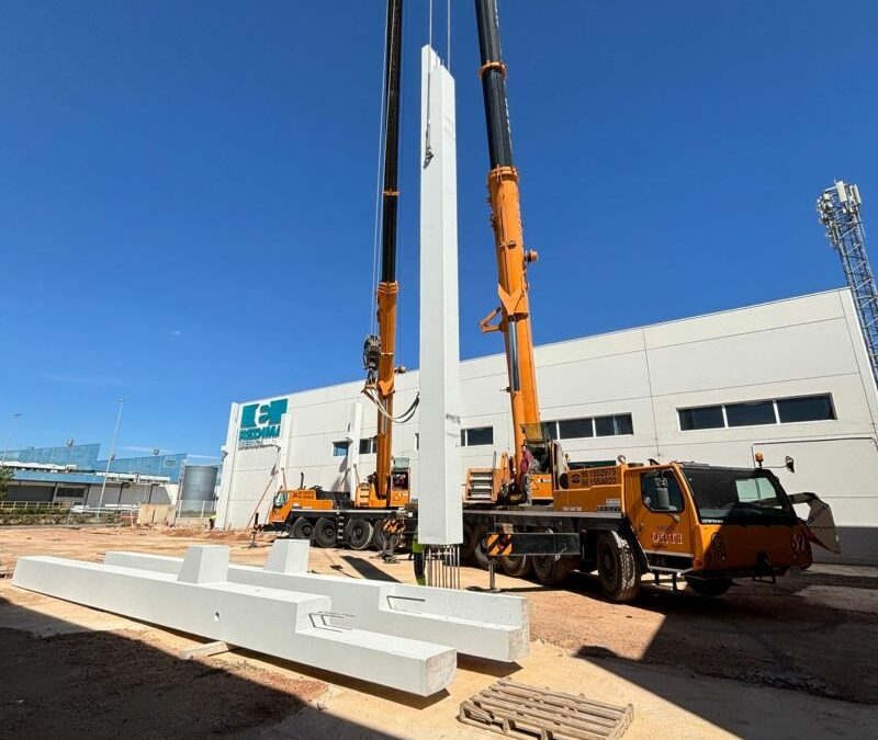 Seguimos avanzando en la construcción de la nave industrial de REDIMA Group